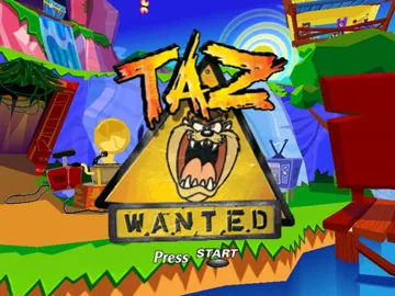 Taz Wanted (USA) screen shot title